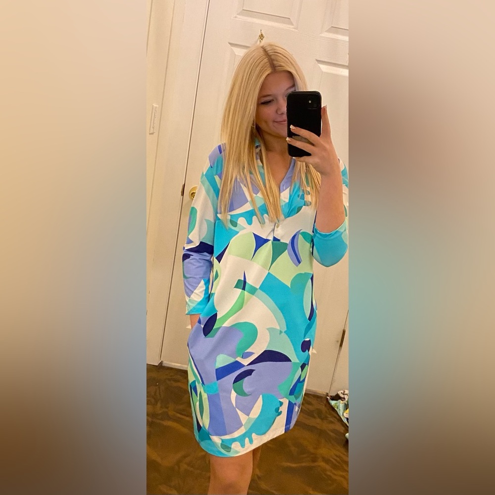 KENNY DANA- Vibrant Abstract Print Tunic